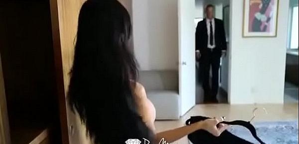  Hot milf Ava Adams enjoys a big dick after shower.